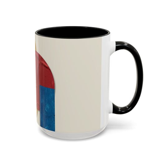 Abstract Mid-Century Accent Coffee Mug – Retro Geometric Art (11/15oz)