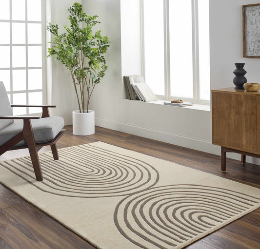 Fuat Beige Area Rug - Clearance-0